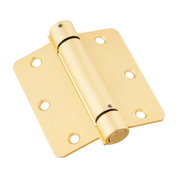 National Hardware National Hardware 3-1/2 in. L Brass Spring Hinge 1 pk N185-199 - main